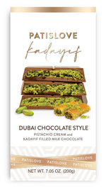 Patis Love Dubai-Style Chocolate – 200g | Pistachio & Knafeh Filled Gourmet Treat
