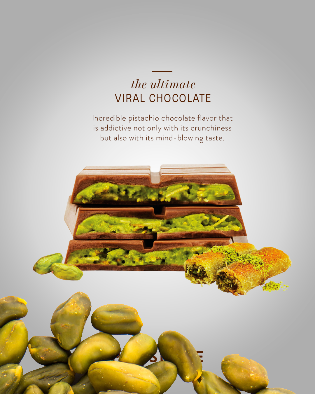 Patis Love Dubai-Style Chocolate – 100g | Pistachio & Knafeh Filled Gourmet Treat