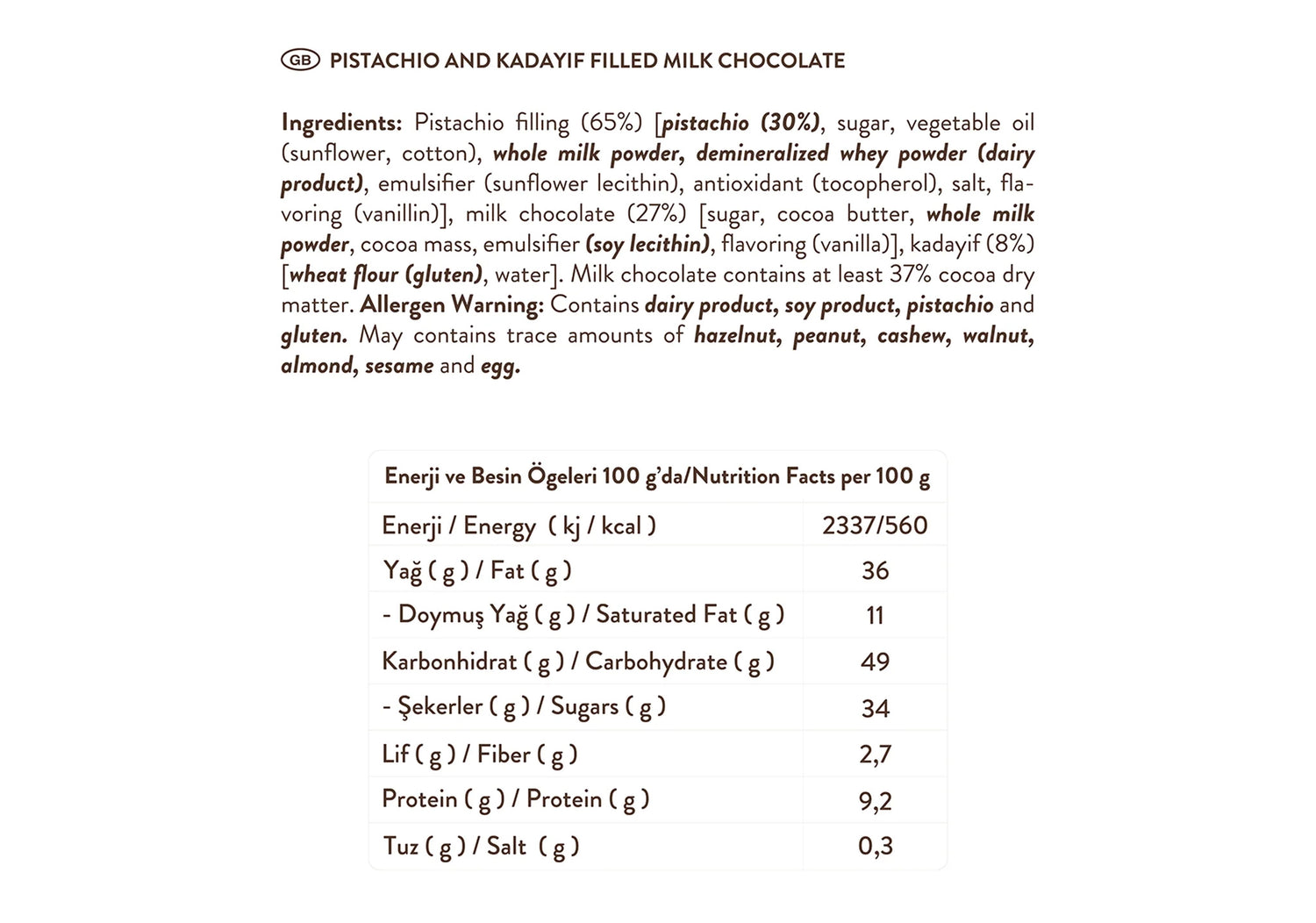 Patis Love Dubai-Style Chocolate – 30g | Pistachio & Knafeh Filled Gourmet Treat